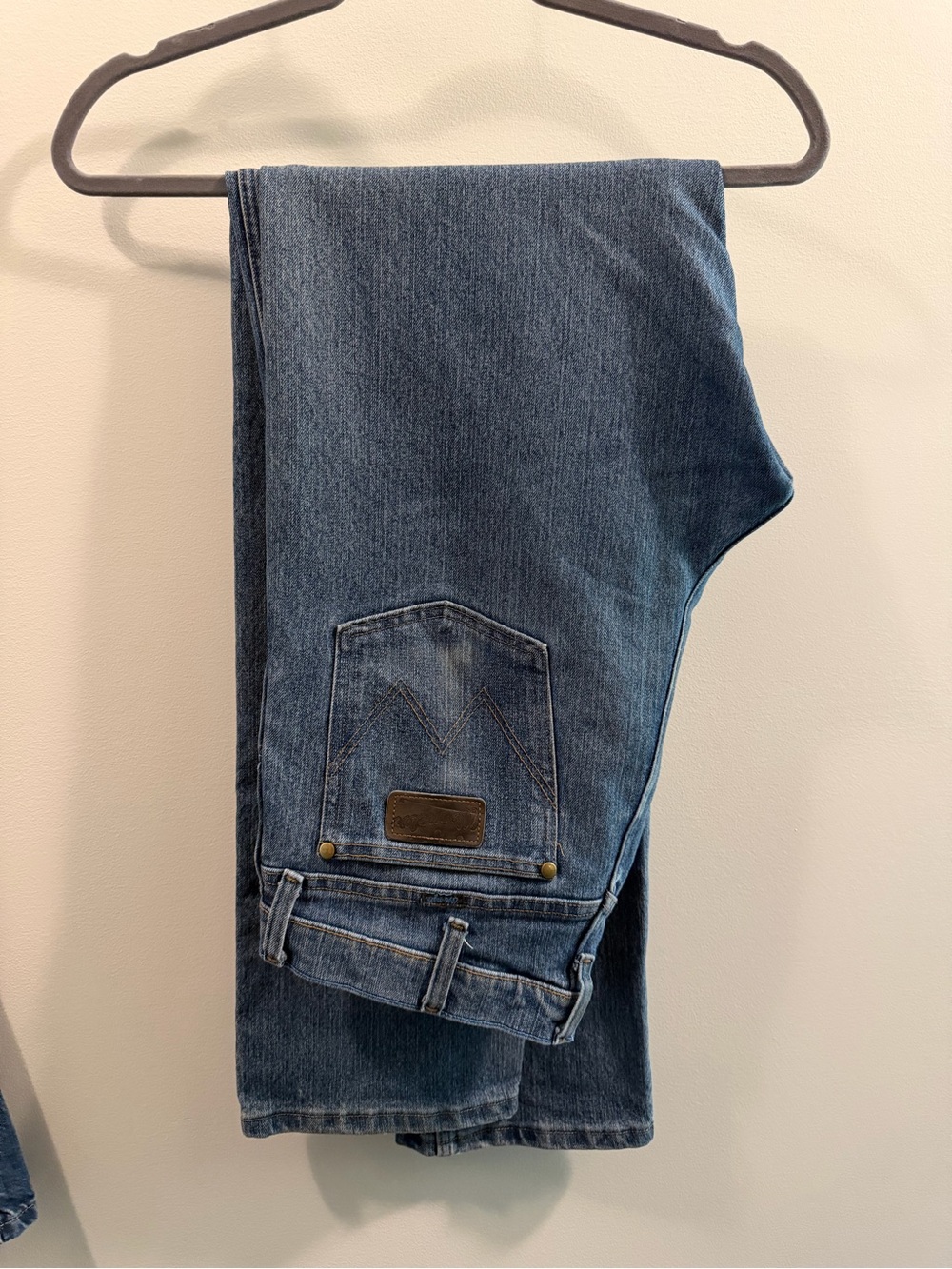 Wrangler Men's Cowboy Cut Dark Blue Denim Jeans 33x36